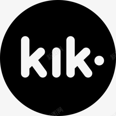 Kik社交媒体86通告图标图标