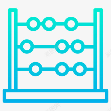 算盘策略33梯度图标图标