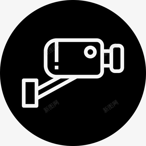 闭路电视摄像机安全摄像机图标svg_新图网 https://ixintu.com 安全 徽章 摄像机 计算机 部件 闭路电视 间谍