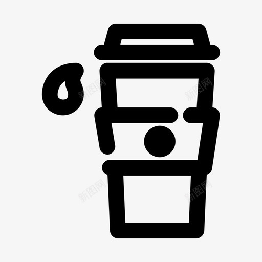 咖啡杯去吧咖啡图标间隙加粗svg_新图网 https://ixintu.com 加粗 去吧 咖啡 咖啡杯 图标 间隙