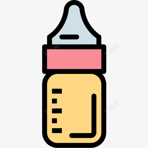婴儿奶瓶婴儿79线性颜色图标svg_新图网 https://ixintu.com 奶瓶 婴儿 线性 颜色