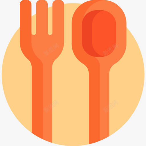 餐具带走30平的图标svg_新图网 https://ixintu.com 带走 平的 餐具