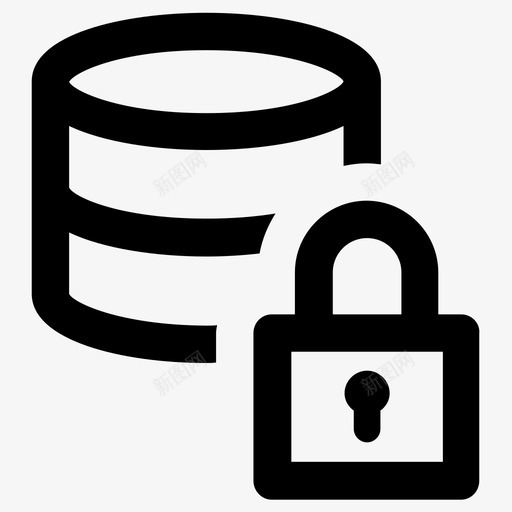 数据数据加密数据隐私图标svg_新图网 https://ixintu.com 数据 数据保护 数据加密 数据安全 数据隐私