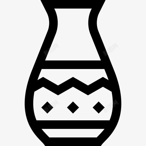 花瓶家和生活17线性图标svg_新图网 https://ixintu.com 家和生活17 线性 花瓶