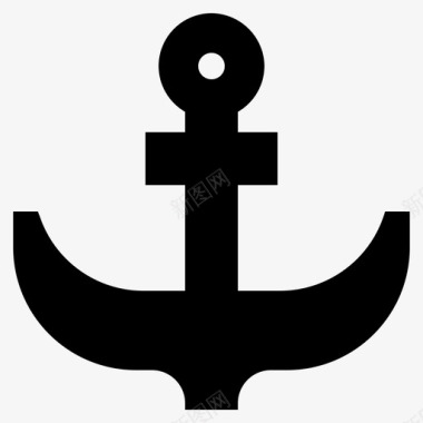 锚海军陆战队海盗图标图标