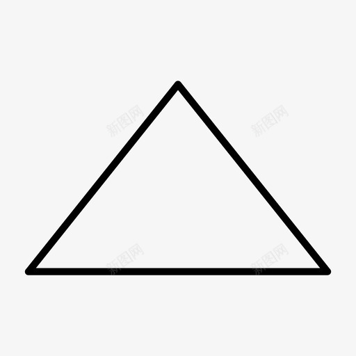 三角形场三面体图标svg_新图网 https://ixintu.com 三角形 三面体 向上