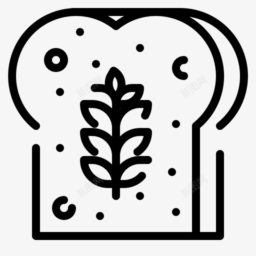 面包健康19直系图标svg_新图网 https://ixintu.com 健康 直系 面包