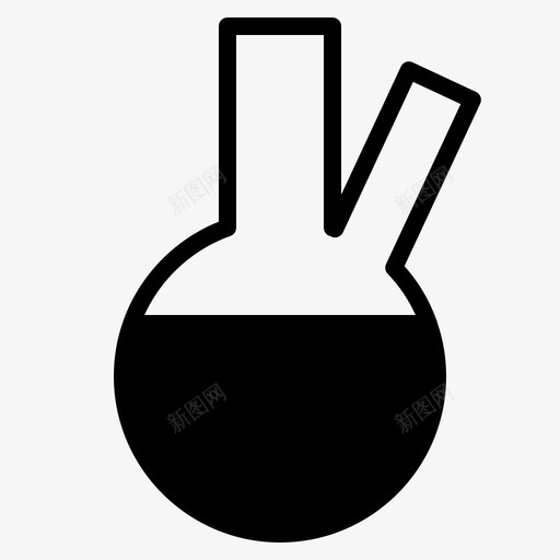蒸馏瓶化学液体化学图标svg_新图网 https://ixintu.com 化学 化学液体 实验室 实验室字形 科学 蒸馏瓶