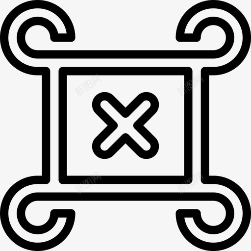 佛教占星术和符号学4直线图标svg_新图网 https://ixintu.com 佛教 占星术和符号学4 直线