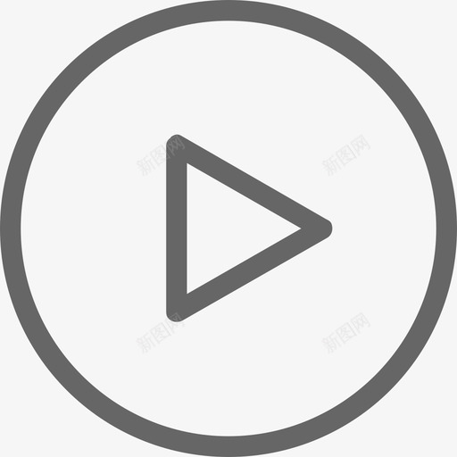 视频svg_新图网 https://ixintu.com 视频 线性 扁平 单色 简约
