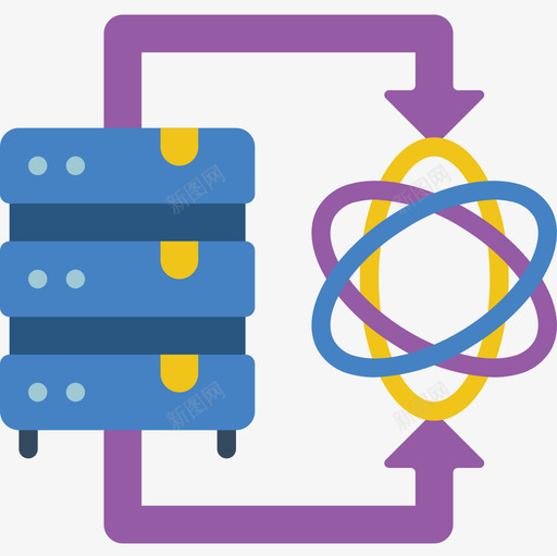 数据库数据科学13平面图标svg_新图网 https://ixintu.com 平面 数据 数据库 科学