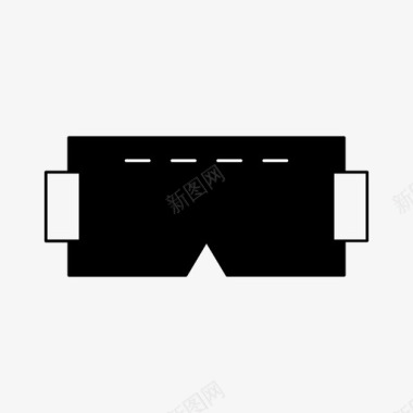 虚拟眼镜3d电影院图标图标