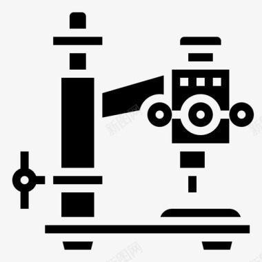 钻孔机工业过程25字形图标图标