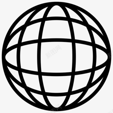 全球交付地理图标图标