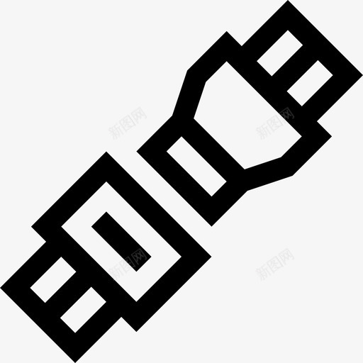 安全带铁路26线性图标svg_新图网 https://ixintu.com 安全带 线性 铁路