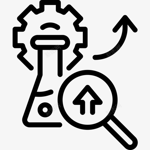 研究商业280线性图标svg_新图网 https://ixintu.com 商业280 研究 线性