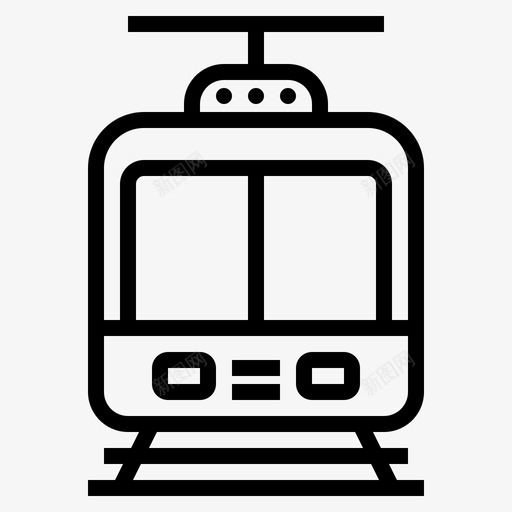火车城市元素50直线图标svg_新图网 https://ixintu.com 元素 城市 火车 直线