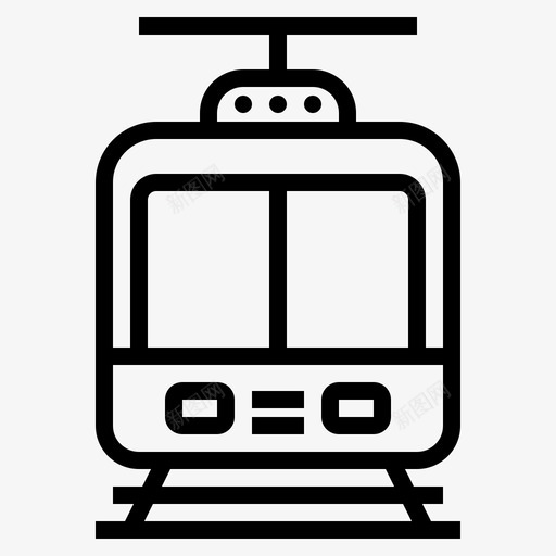 火车城市元素50直线图标svg_新图网 https://ixintu.com 元素 城市 火车 直线