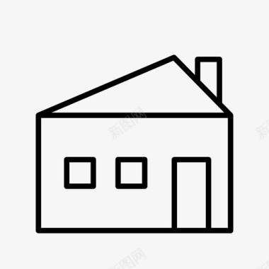 住宅公寓建筑物图标图标