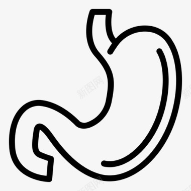 胃解剖学生物学图标图标