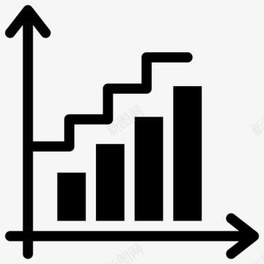 成长图条形图业务分析图标图标