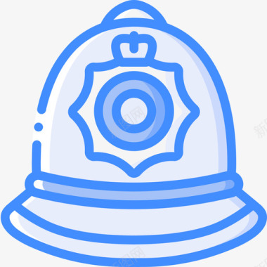 警察帽英国3蓝色图标图标
