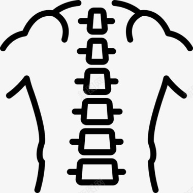 脊椎背痛颈痛图标图标