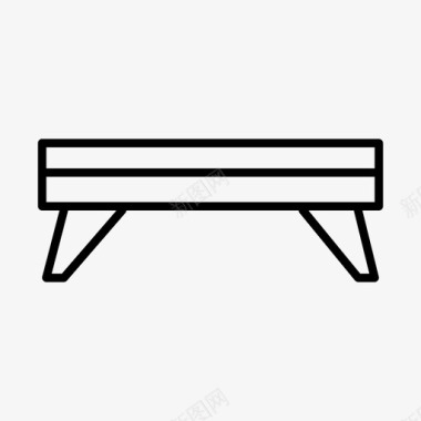 桌子长凳家图标图标