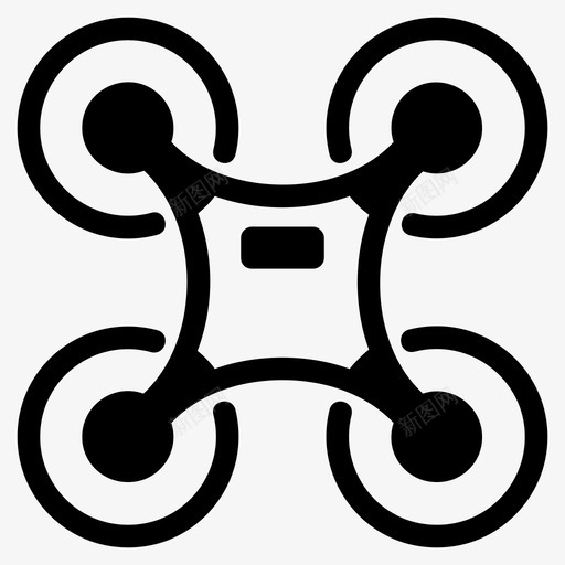 无人机飞行螺旋桨图标svg_新图网 https://ixintu.com 技术 无人机 螺旋桨 飞行