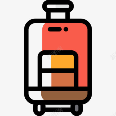 航空行李17颜色省略图标图标