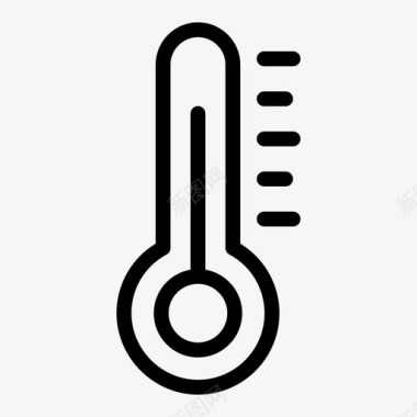 温度计气候生态图标图标