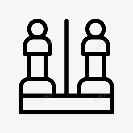 国际象棋国际象棋4直线图标svg_新图网 https://ixintu.com 国际象棋 直线