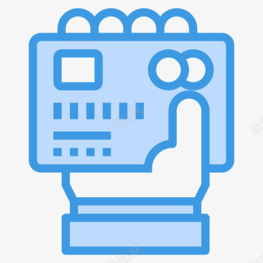 信用卡支付方式11蓝色图标图标