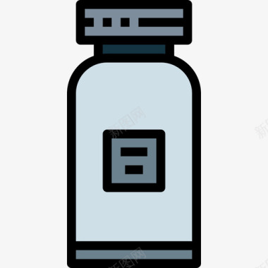 水瓶背包客3线性颜色图标图标