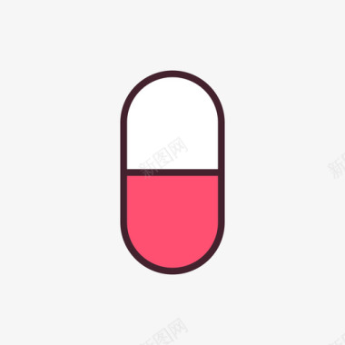 药丸药剂学37线性颜色图标图标