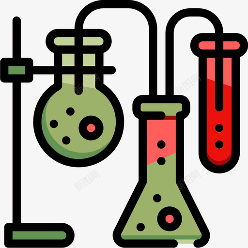 化学教育179线性颜色图标svg_新图网 https://ixintu.com 化学 教育 线性 颜色