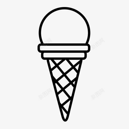 冰淇淋筒沙漠夏天图标svg_新图网 https://ixintu.com 冰淇淋筒 夏天 春天的象征 沙漠 请客