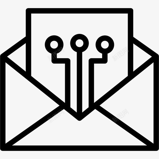 电子邮件技术55线性图标svg_新图网 https://ixintu.com 技术 电子邮件 线性