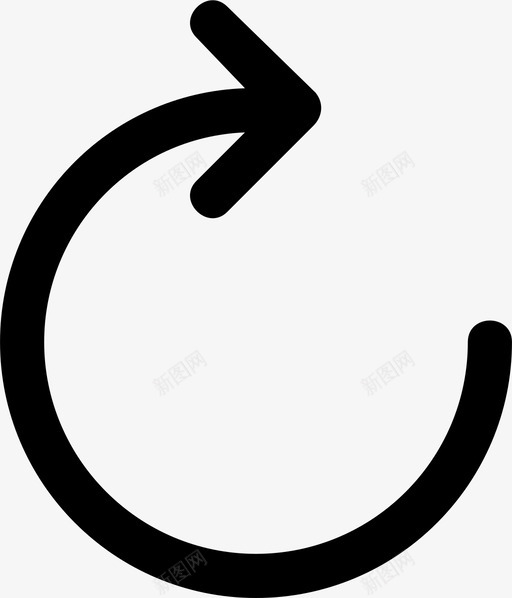 刷新箭头圆圈图标svg_新图网 https://ixintu.com 刷新 圆圈 箭头 重新加载
