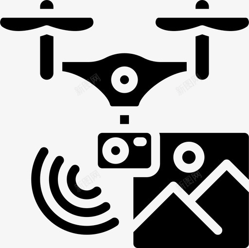 无人机无人机技术6填充图标svg_新图网 https://ixintu.com 填充 无人机 无人机技术6