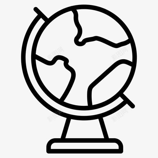 地球地图行星图标svg_新图网 https://ixintu.com 世界 地图 地球 基本 字形 行星 设置