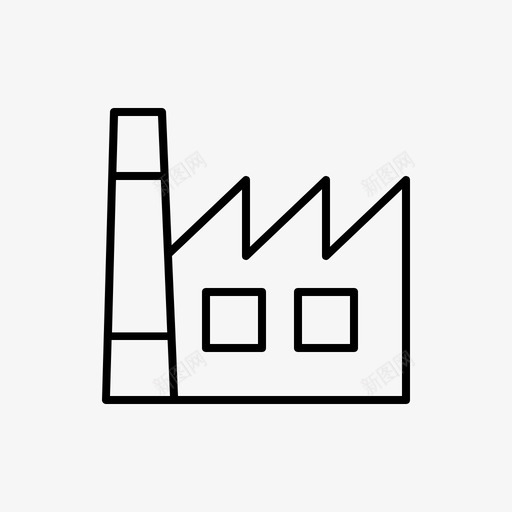 工厂企业工业图标svg_新图网 https://ixintu.com 企业 工业 工业工具 工作 工厂