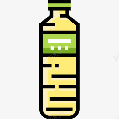 瓶子拿走25线性颜色图标图标