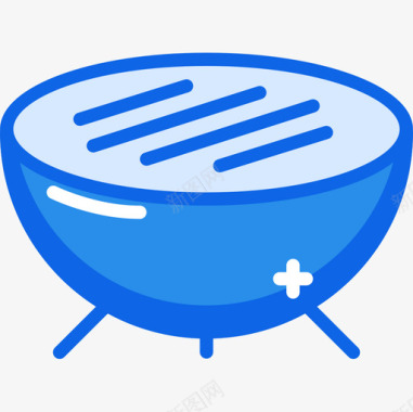 烧烤餐厅61蓝色图标图标