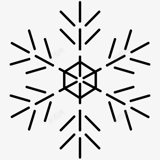 雪冬天的标志图标svg_新图网 https://ixintu.com 冬天 标志