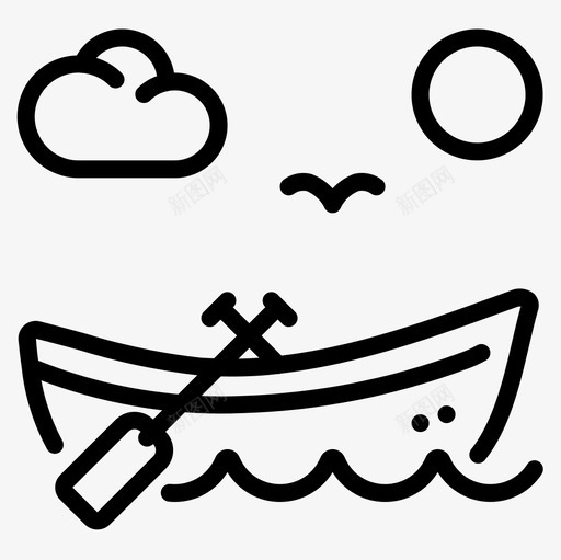 船海盗生活直系图标svg_新图网 https://ixintu.com 海盗生活 直系 船