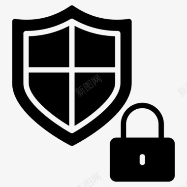 安全防护罩锁专用图标图标