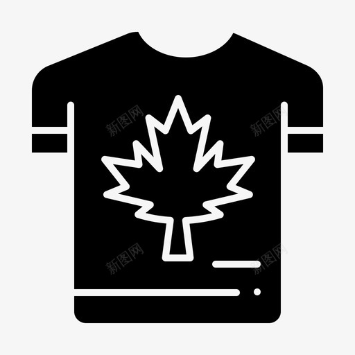 衬衫秋季加拿大图标svg_新图网 https://ixintu.com 加拿大 实心 枫木 秋季 衬衫 雕文