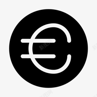 欧元货币货币付款图标图标