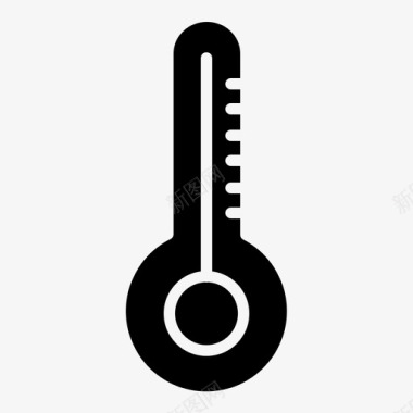 温度科学101固体图标图标
